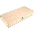 JIVIMOCO Wooden Slide Storage Box, Holds 50 Slides, Microscope Slide Box Easy Install