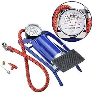 DOOMSDAY Portable High Pressure Foot Pump, Air Tire Infiltrator with Pressure Gauge for Car Tires, Bicycle Tires, Bike Tires, Motorcycle Tires, Balls, Air Mattress