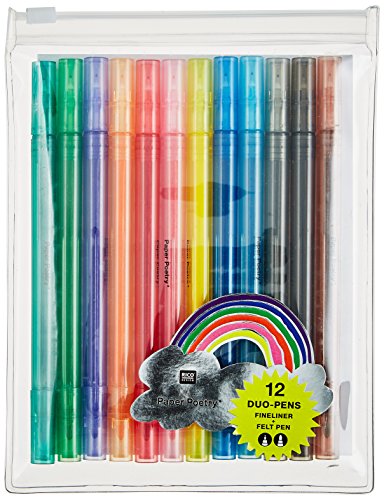 Preisvergleich Produktbild DUO STIFTE, FILZSTIFTE / FINELINER. 12 Stück