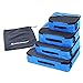 Produktbild Songmics Kleidertaschen Packwürfel 4-teiliges Set blau GSN01B