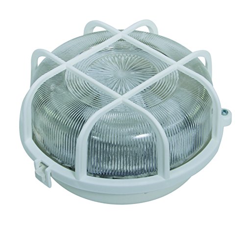 4smile.shop Rundleuchte 100 Watt mit Fassung E 27, 4 Stück in weiß | Made in Germany