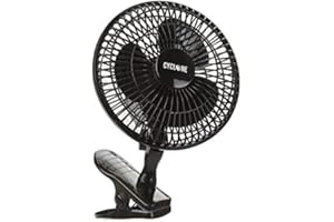 gardeners corner Hydroponics Black 6" 150mm 2 Speed Clip On Bud growing Room Fan Grow Tent