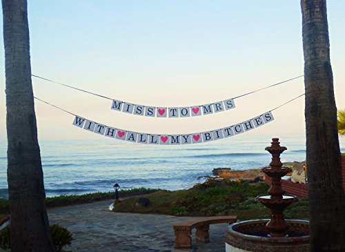 2-in-1 Ms to Mrs Party Banner Jungesellinnenabschied by Sterling James Co. - 4