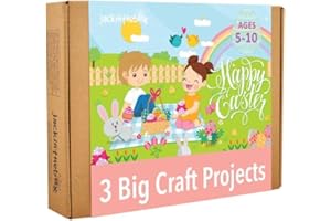 jackinthebox Easter Gifts- Kids for Kids | Great Easter Basket Stuffers for Girls and Boys Ages 5-10 | Perfect Easter Crafts for Kids | Easter Toys (Easter 3-in-1)