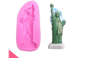 AUSUKY Moule en silicone Statue de la Liberté pour décoration de gâteau au chocolat fondant moule de plâtre