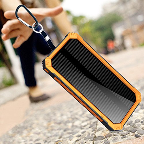 Newrita Batterie Externe 16000mAh Chargeur Solaire avec 2ports Batterie Solaire Portable avec LED Batterie de Secours pour iPhone iPad Samsung HTC LG Smartphone Tablette etc Orange reviews Newrita Batterie Externe 16000mAh Chargeur Solaire avec 2ports Batterie Solaire Portable avec LED Batterie de Secours pour iPhone iPad Samsung HTC LG Smartphone Tablette etc Orange