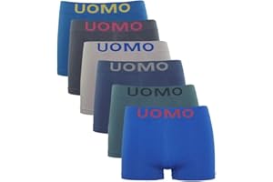 CHANNO Boxers de Licra Sin Costuras Suaves y Cómodos para Hombre. Packs Rayas Calzoncillos