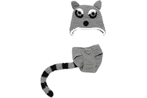 DELEY Unisex Bebé Crochet Flor de la Abeja de la Miel de Vestuario Infantil Ropa Traje de la Foto Puntales de 0-6 Meses