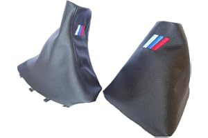 The Tuning-Shop Ltd Funda para freno de mano compatible con BMW X3 E83 M3 de cuero cosido.