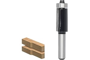 AKYLIN Fresa de enrasado de 8 mm, fresadora de enrasado, rodamiento de bolas superior, fresa superior para carpintería, herramienta de corte para madera