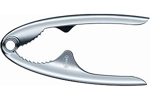 RÖSLE Nussknacker, edler und stabiler Nussöffner für jede Nussschale, Edelstahl 18/10, spülmaschinengeeignet, Silbern