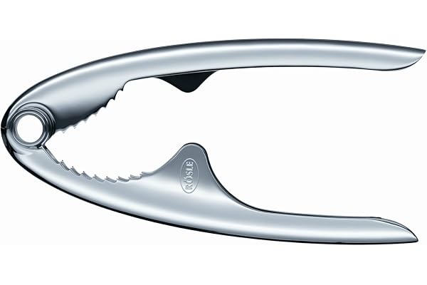 RÖSLE Casse Noix - Ouvre-Noix Élégant et Solide pour Toute Coquille de Noix - Inox 18/10 - Va au Lave-Vaisselle, Argenté