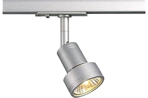 SLV Lampa do jednofazowego systemu oświetleniowego PURI SLV/oświetlenie sufitowe, oświetlenie sufitu, system szynowy, oświetlenie wewnętrzne / GU10 50W, kolor szary