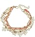 Wearyourfashion Ocean White Pearl Leather Clover Rope Bracelet for Women RS.269.00
