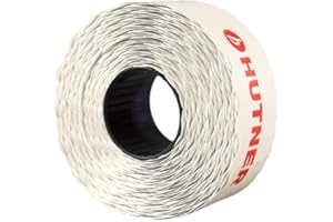 ‎COMBLU 15.000 Preisetiketten 26x12, weiss, ablösbar, 10 Rollen a 1.500 Stück, Preisauszeichner Etiketten 26 x 12 | Haftetiketten | HUTNER