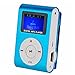 Produktbild MOKE Neuer Miniclip-Metall-MP3-Player mit LCD-Bildschirm + Micro / TF-Slot Mp3-Speicher erweiterbar bis 16GB (ohne Speicher & SD-Karte)(BLAU)