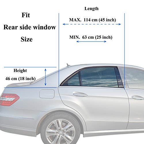 Baby hinten Schatten SOX Universal Fit Auto Seite Fenster Sonne Schatten (2 Stück) - 6