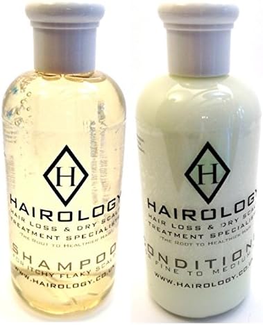 Dry Flaky Itchy Scalp Anti Dandruff Shampoo and Conditioner Treatment Products for Men and Women. By Hairology. 150ml each.