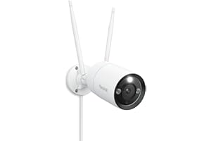 Reolink 4K Wi-Fi 6 Caméra Surveillance Extérieure, Détection Personne/Véhicule/Animal, Caméra IP Filaire 2,4/5 GHz, Vision Nocturne en Couleur, Boîtier Métallique IP67, Audio Bidirectionnel, RLC-810WA