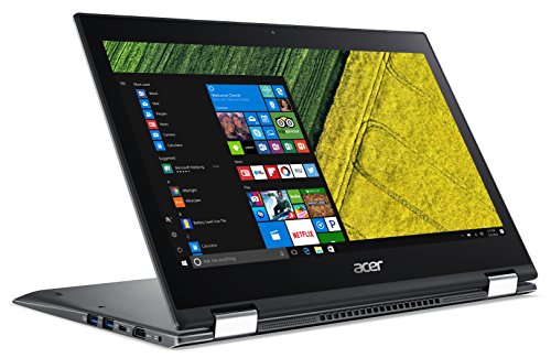 Acer Spin 5 SP513-52N-53HQ 13 3-Inch Notebook -  Steel Grey   Intel Core i5-8250U  8 GB RAM  256 GB SSD  Intel UHD Graphics 620  Windows 10 Home 
