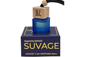 Sauvage Car Air Fresheners for Men Inspired Luxury Suvage Air Freshener Car Perfume | Car Gifts Accessories For Men | Car Diffuser Strong Scent Fragrance by BAAZ | Odour Eliminator
