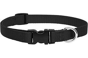 ieron Adjustable Nylon Goat Collars with Bell, Anti-Lost Pet Collars for Small Farm Animal Goat Sheep Cow-Black