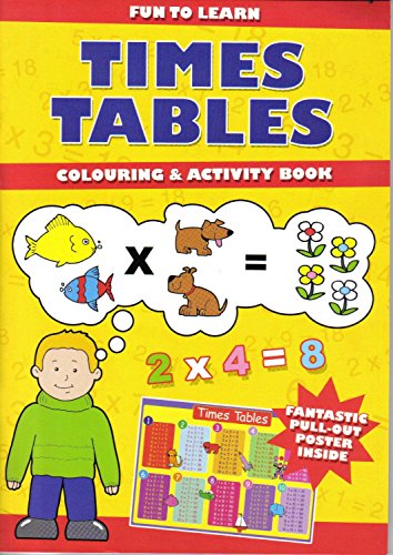 'Divertido de aprender de las tablas de multiplicar para colorear y actividad Libro ~ con Pull Out Póster