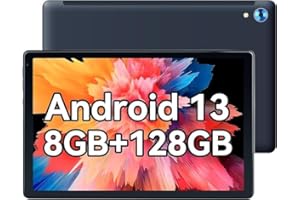 Lville Tablet 10.1 Zoll Android 13 Tablet, 8GB RAM 128GB ROM 1TB TF, Octa-Core 1280x800 IPS HD,2.4G+5G WiFi/Bluetooth 5.0, 5000mAh, 5MP+8MP (Schwarz)