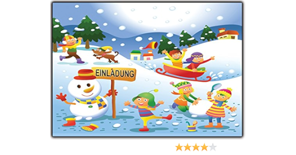 Einladung kindergeburtstag schlitten