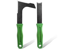 Navoys 2pcs Garden Weeder Tool Set - 20cm Iron Weed Removal Tool Set with Comfortable Plastic Handle, DIY Tool for Paving, Bricks, Driveways, Weed Puller for Removing Moss and Weeds, Patio