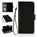 Produktbild Huawei P9 Lite Hülle, Handyhülle, Handytasche Schutzhülle Tasche Flip Case Cover Wallet Hardcase im Bookstyle mit Kreditkartenhaltern Standfunktion Karteneinschub und Magnetverschluß Etui Flip Case für Huawei P9 Lite Hülle