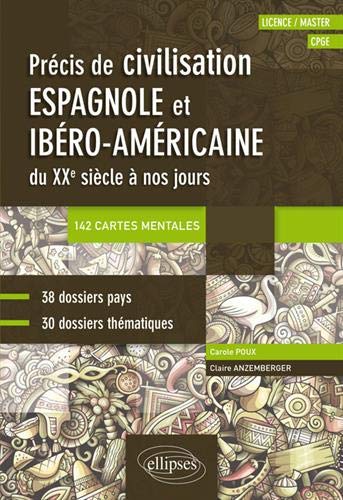 🔊👏👍📒 Télécharger 📂📗📱📕 Espagnol. Précis de civilisation espagnole et ibéro-américaine du XXe siècle à nos jours avec c Francais PDF