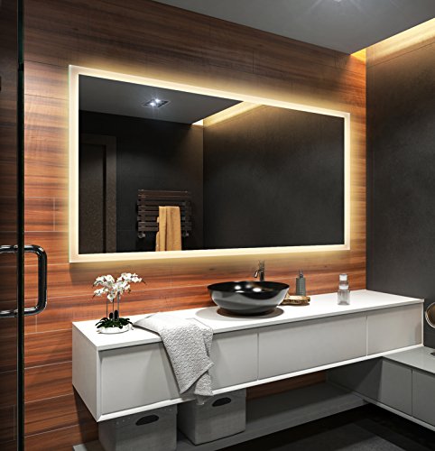 Design Badspiegel mit LED Beleuchtung Wandspiegel Badezimmerspiegel nach Maß - 2