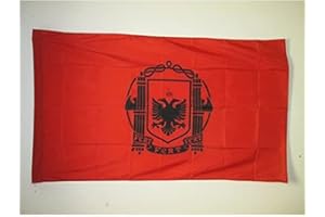 AZ FLAG - Flagge Königreich Albanien 1939-1944 - 150x90 cm - Albanisches Königreich Fahne 90 x 150 Cm Scheide Für Mast - Flaggen