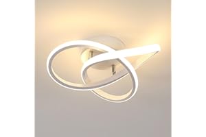 ‎COMELY Deckenlampe LED, 30W 3300LM LED Deckenleuchte Modern 3000K Warmweiß Licht, Kreative Blumenform Deckenleuchte LED Weiss Deckenbeleuchtung für Schlafzimmer Flur Küche Balkon