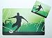 Produktbild Schreibtischunterlagen Set 40 x 60 cm mit Mousepad Fußball / Fußballspieler auf Spielfeld grün