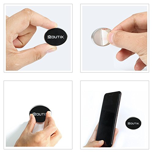 MoutikÂ® Supporto Smartphone Magnetico Adesivo Universale Auto Magnete Portable per iPhone7 / 7plus/ 6s/ iPhone 6 / 6 Plus/ 6s Plus / 5 / 5S / 5C / 4 / 4S, Samsung Galaxy S6 / S5 / S4
