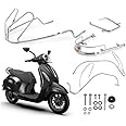 KSHEERI Chetak Full Body Chrome Crash Guard Suitable For Bajaj Chetak Electric Scooter (Body Kit Set)