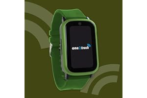 ONE2TRACK Connect UP Grün | Kinderuhr mit GPS-Tracker | Kinder-Smartwatch mit SOS-Taste, Ortung, Chat, Video-Anrufe, Sicherheitszonen, Schulmodus & mehr. Inkl. eingebaute SIM-Karte, Eltern-App & Displayschutz