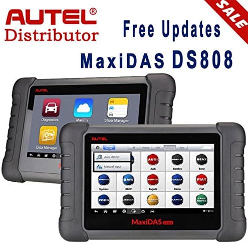 Autel MaxiDAS DS808 Auto OE-Level Diagnostic Scanner Better than MaxiDAS DS708 (Black)