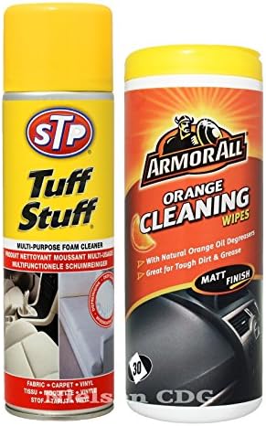STP Tuff Stuff Multi-Purpose Foam Cleaner 500ml + Armorall Orange Cleaning Wipes