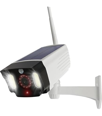 Caméra Factice Solaire Avec Détecteur De Mouvement Et Flash LED - Effet Dissuasif Réaliste - IP66 étanche