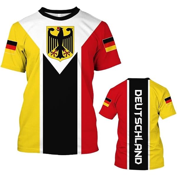 Trikot M Deutschland Retro T-Shirt Mit Wunschname Und Nummer - Fußball Design, EM/WM, Aus Baumwolle M Trikot