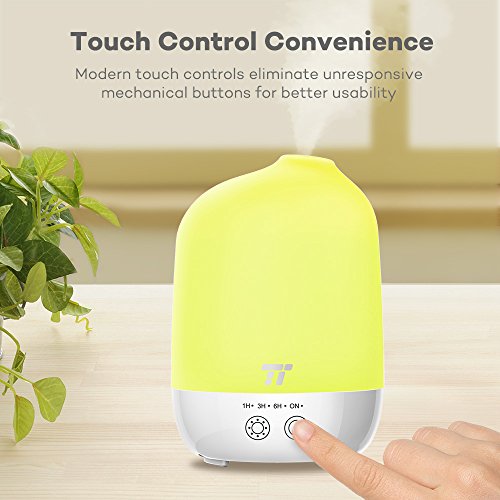 Aroma Diffuser 300ml TaoTronics Ätherisches Öl Diffuser Luftbefeuchter Aromatherapie Touch Controls Timer PCB Schutz PP Gehäusen 7 farbige LEDs - 7