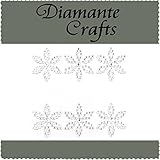 6 Clear Flowers Diamante Vajazzle Rhinestone Body Gems - created exclusively for Diamante Crafts