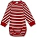 Polarn O. Pyret Unisex Baby Classic PO.P Stripe Long Sleeve Bodysuit, Poppy, 18-24 Months