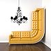 Produktbild Vintage Kronleuchter Schöne Wandaufkleber Art Design Wandtattoo Für Zuhause Wohnzimmer Mode Modernes Dekor Vinyl Kronleuchter Wm 84x125 cm