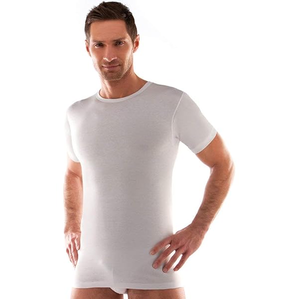 Liabel T-Shirt Uomo Scollo A V - 100% Cotone - Mezza Manica - Articolo 03828/53 - Foto 8