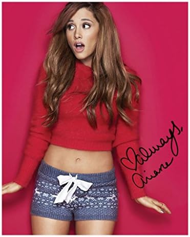Ariana Grande Autographed Signed 21cm x 29.7cm A4 Photo Poster
