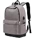 Produktbild Mr. Xiong Student Rucksack, Laptop School Rucksack Water Resistant School Rucksack mit USB-Charging-Port für Frauen Fits 15,6 Zoll Laptop und Notebook,Gray